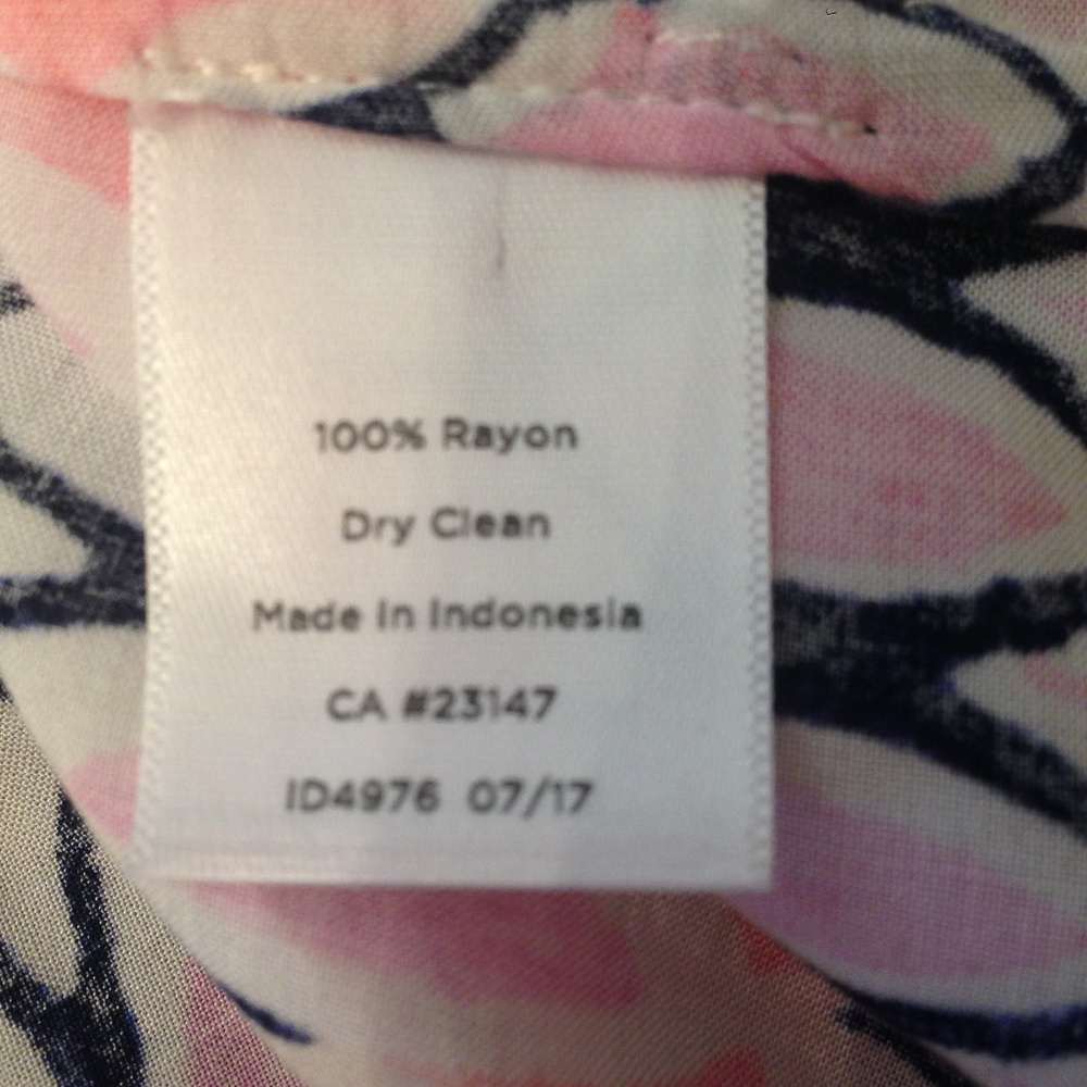 Talbots Multi Color Large Geo Print Tunic Blouse - image 7